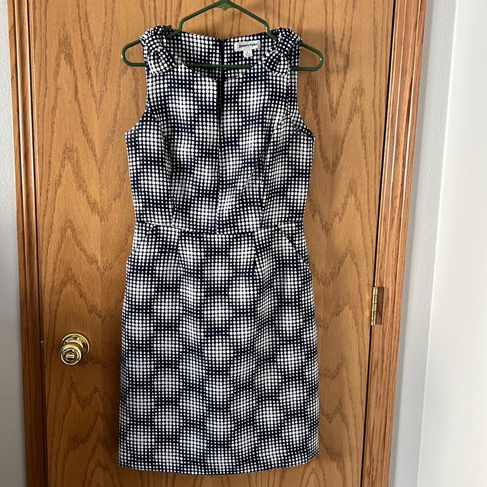 Navy and white Dress